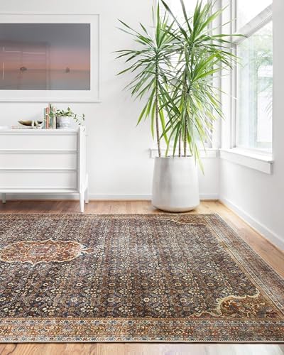 Loloi Layla Cobalt Blue/Spice 2'-3" x 3'-9" Accent Rug by Unknown