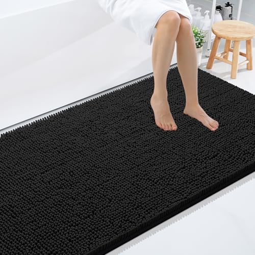Smiry Bathroom Rugs 71X47, Luxury Chenille Extra Soft Absorbent Bath Mat by Smiry