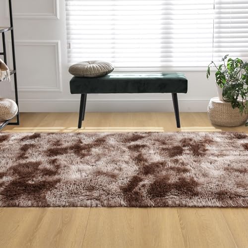 Tepook Fluffy Runner Rugs for Bedroom Aesthetic 2x6 Shag Soft Bedside Rug - Image 5