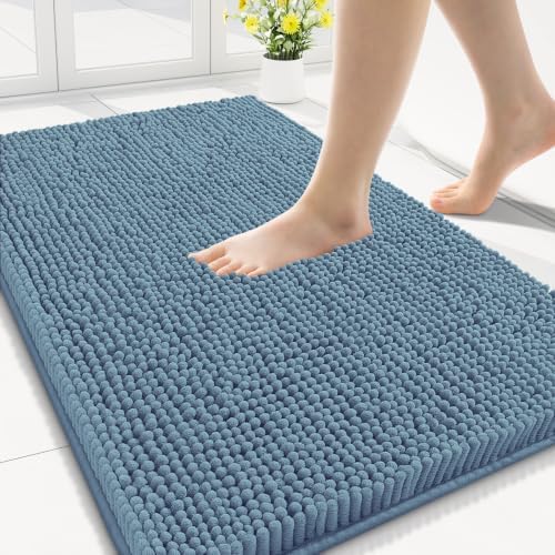 Smiry Bathroom Rugs 30X18, Luxury Chenille Extra Soft Absorbent Bath Mat by Smiry