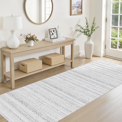 cotiled Hallway 2.6x8 Runner Rugs Washable Boho Moroccan Soft Rug - Image 2