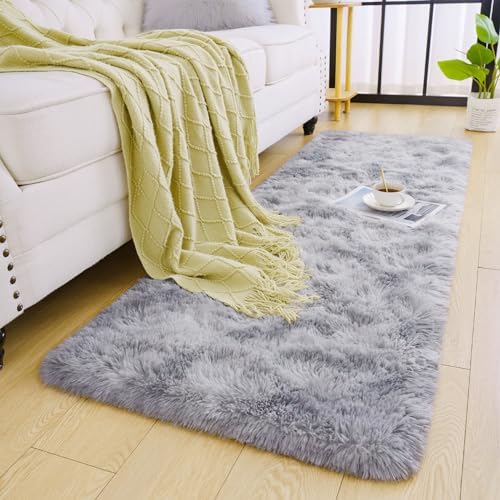 Chicrug Soft Runner Rugs for Bedroom Living Room Plush Fluffy Rug 2x10 - Image 2