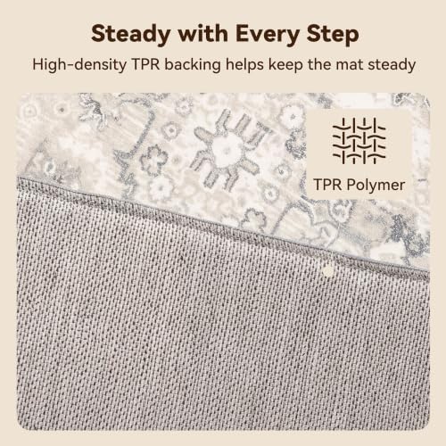 GRANNY SAYS Boho Kitchen Rug Set of 2, Anti Fatigue Kitchen Mats Non Slip - Image 4