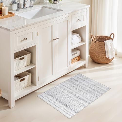 cotiled Washable 2x3 Entryway Rugs: Boho Moroccan Soft Small Rug - Image 6