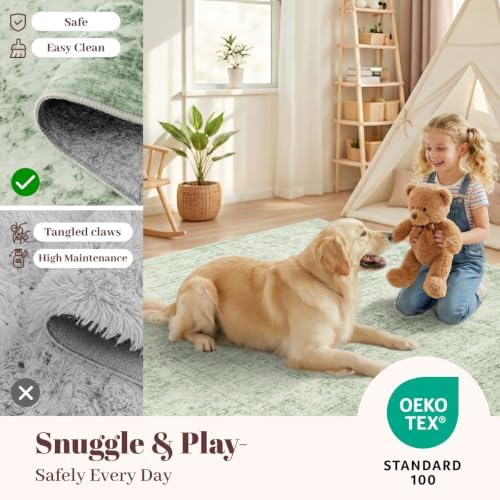 Homemate Washable Rug 10x12 Area Rugs - Vintage Rugs for Living Room - Image 6
