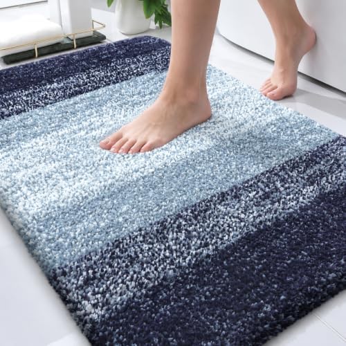 OLANLY Bathroom Rugs Mat 34x21, Extra Soft Absorbent Microfiber Bath Rugs by OLANLY