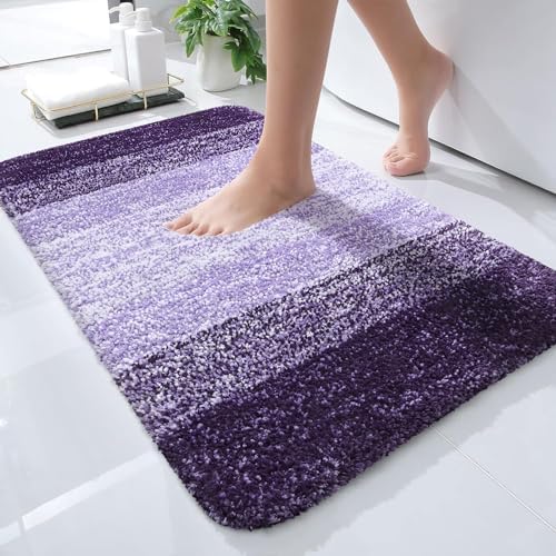 OLANLY Small Bathroom Rugs 35x16, Extra Soft Absorbent Microfiber Bath Rugs by OLANLY