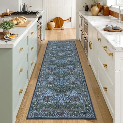 Lahome Floral Washable Kitchen Runner Rug, 2x6 Runners for Hallways by Lahome
