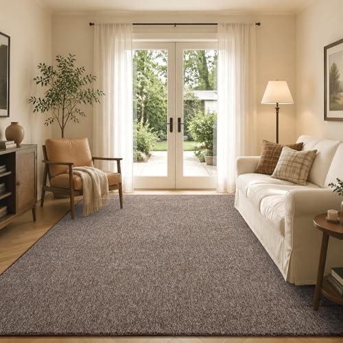 6x9 Large Coffee/White Area Rug Washable Non-Slip for Living Room Bedroom - Image 4