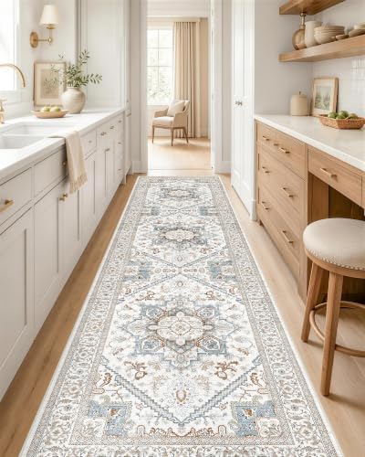 OLANLY 2x8 Washable Runner Rug, Soft Non Slip Carpet for Hallway Kitchen by OLANLY
