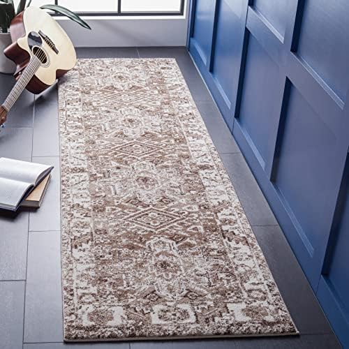 SAFAVIEH Vintage Hamadan Runner Rug 2'3"x10', Brown & Ivory VTH211T by Unknown