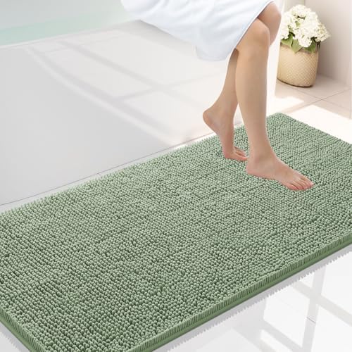 Smiry Bathroom Rugs 40X24, Luxury Chenille Extra Soft Absorbent Bath Mat by Smiry
