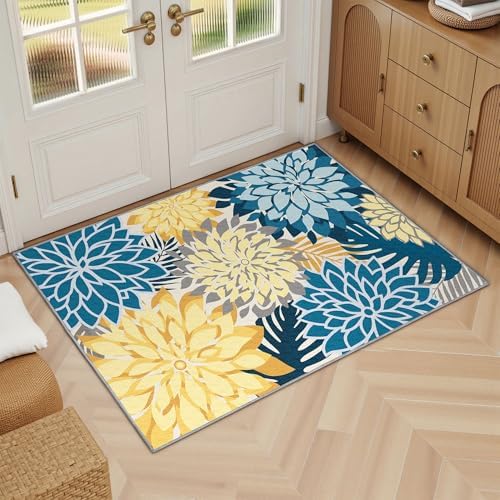 Arenarug Outdoor Rug Waterproof, Washable Patio Rug for Deck, 2x3, Ocean - Image 3