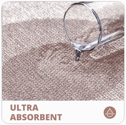 Bosap Bath Mat,Ultra Thin Bathroom Runner Rugs,Large Bath Mats for Bathroom,Quick Dry,Non-Slip,Machine Washable,Low Pile,Bath Rug,Shower Outside,Sink,Home Decor Accessories.Beige,2'x6'(24x72inch) - Image 3