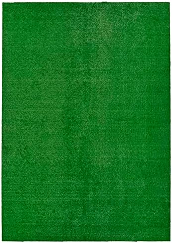 Garland Rug Artificial Grass 7 Ft. X 10 Ft. Large Indoor/Outdoor Area Rug Green -Lush Green, Durable, and Low-Maintenance for Patios, Lawns, and More by Garland+Rug