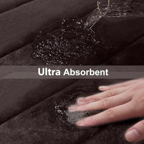 Buganda Memory Foam U-Shaped Toilet Rugs 20 x 20, Absorbent Bathroom mat - Image 5