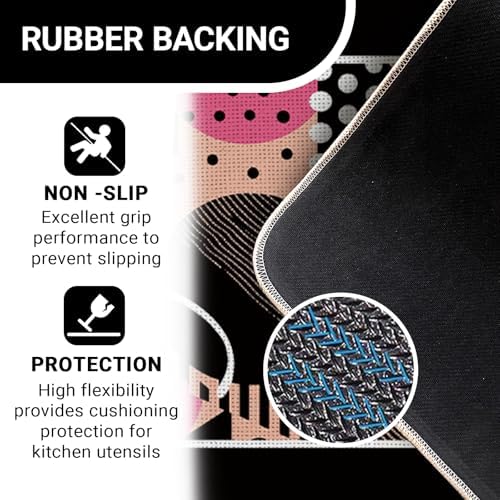 Memphis Style Kitchen Rugs Set of 2 - Image 4