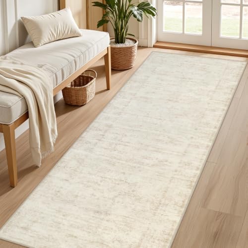 4x8 Area Rugs Living Room: Bedroom Washable Carpet Retro Beige - Image 2