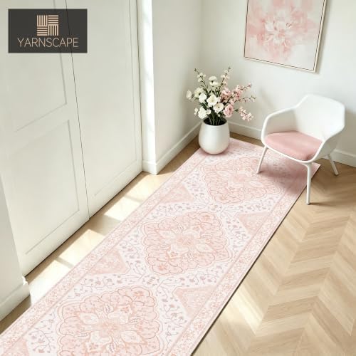 YARNSCAPE 2'6" x 8' Machine Washable Runner Rug, Non-Slip Low-Pile Carpet - Image 5