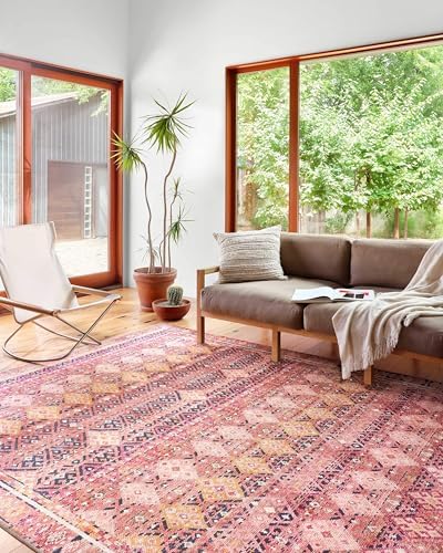 Loloi Layla Magenta/Multi 2'-6" x 12'-0" Runner Rug by Unknown