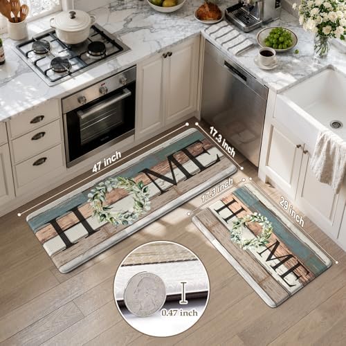 KIMODE Kitchen Mats 2PCS Cushioned Anti Fatigue Kitchen Mats for Floor - Image 3