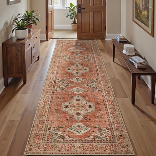 Tangsoo Boho Hallway Runner Rug 2.6x10, Washable Runner Rug Non Slip by Tangsoo