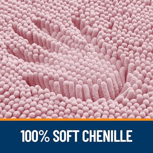 OLANLY Bathroom Rugs 34x21, Extra Soft Absorbent Chenille Bath Rugs - Image 3