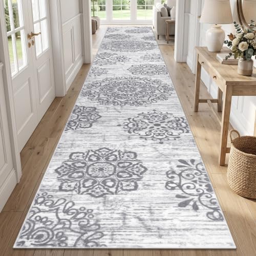 HEBE Hallway Runner Rug 3'x20', Washable Non Slip Kitchen Rug Runner by HEBE