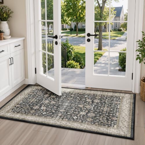 Farmhouse Entryway Runner Rug 2x4 for Kitchen Bathroom by WelcometoBabovid