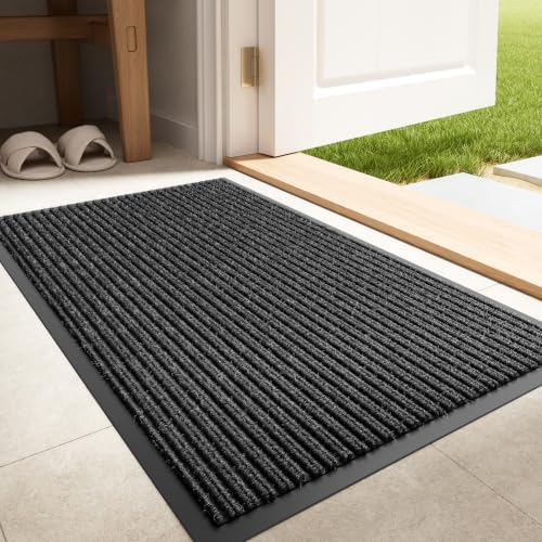 Front Door Mat, Heavy Duty Non-Slip Indoor Outdoor Doormat, 29.5x17 by EZ2LIVE