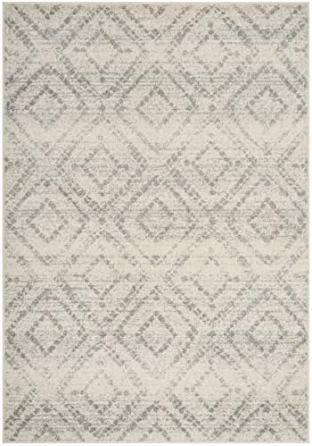 SAFAVIEH Adirondack Area Rug 4'x6', Boho Ivory & Light Blue ADR131T - Image 2