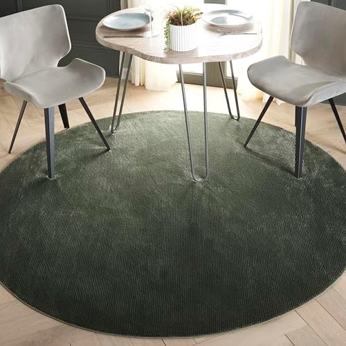 SAFAVIEH Revive Round Rug 8', Modern Green REV102Y by Unknown