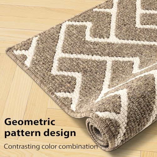 hicorfe Kitchen Runner Rug,20"x48"+20"x32" Kitchen Set,Non-Slip Kitchen Mat - Image 6
