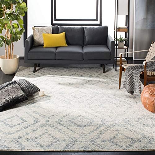 SAFAVIEH Adirondack Square Rug 12', Boho Ivory & Light Blue ADR131T by Unknown