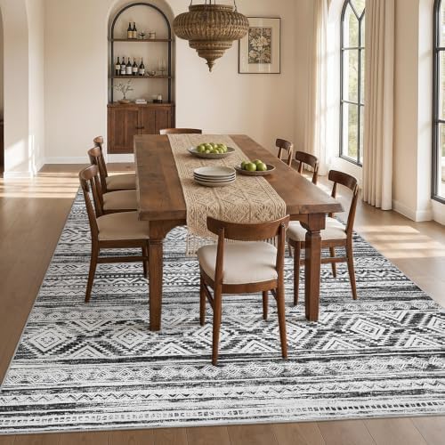cotiled Boho 8x10 Area Rugs for Living Room: Large Moroccan Washable Rug - Image 6