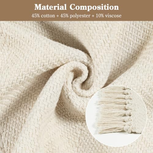 Collive Boho Washable Kitchen Rug, White Hallway Runner Rugs - Image 4