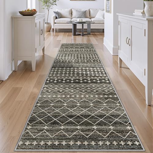 Miukiki Hallway 2x8 Runner Rug Washable Non Slip Kitchen Rug Black by Miukiki