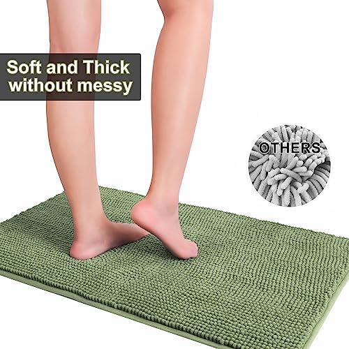 Urvoix Bathroom Rugs Sets 3 Piece, Non-Slip Chenille Bath Rug Set - Image 5