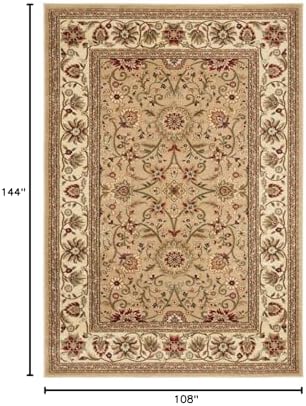 SAFAVIEH Lyndhurst Area Rug 9x12 Large, Beige & Ivory LNH212D - Image 2