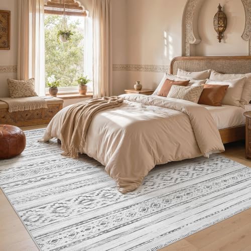 cotiled 6x9 Area Rugs for Living Room: Boho Washable Rug for Dining Room - Image 6