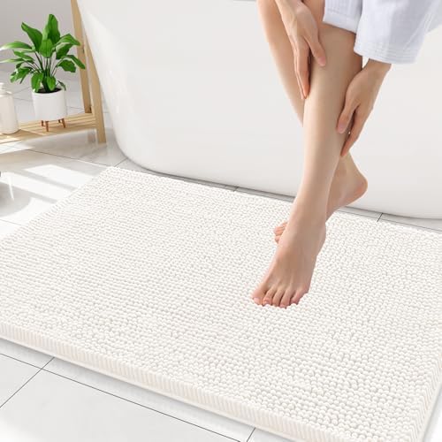 Smiry Bathroom Rugs 32X20, Luxury Chenille Extra Soft Absorbent Bath Mat by Smiry