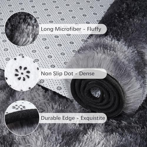 Chicrug Soft Runner Rugs for Bedroom Living Room Plush Fluffy Rug 2x8 - Image 7
