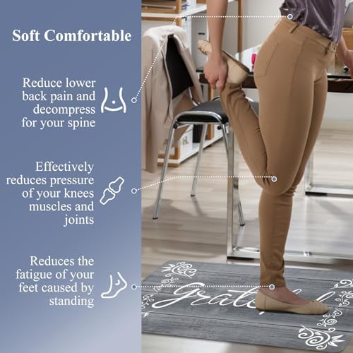 HEBE Anti Fatigue Kitchen Mat Set of 2, Cushioned Kitchen Mats for Floor - Image 6