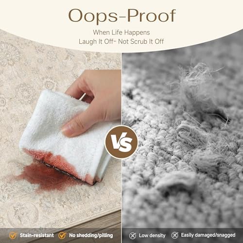 8x10 Light Cream Neutral Area Rug - Image 6