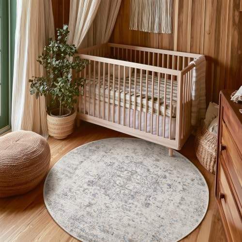 Machine Washable Rugs for Living Room: 4x4 Area Rugs for Bedroom - Image 5