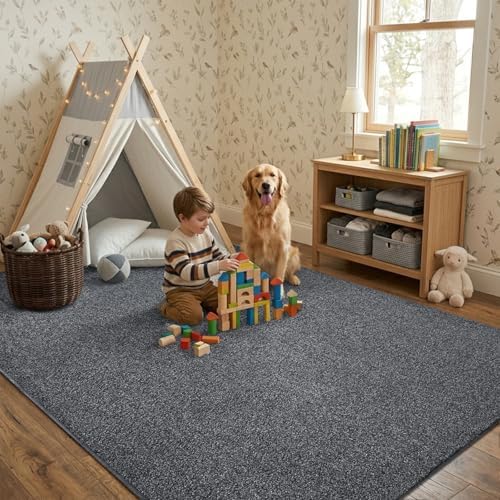 5x7 Black/White Area Rug Washable Non-Slip Soft for Living Room Bedroom - Image 3