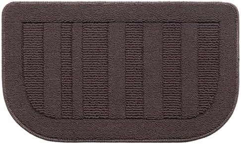 BEQHAUSE 30x18 Inch Kitchen Rugs Non Slip Washable Kitchen Sink Rug, Brown by BEQHAUSE