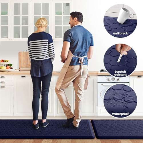 Kitchen Mat 2 PCS Cushioned Anti-Fatigue Floor Mat Standing Mat for Kitchen - Image 6
