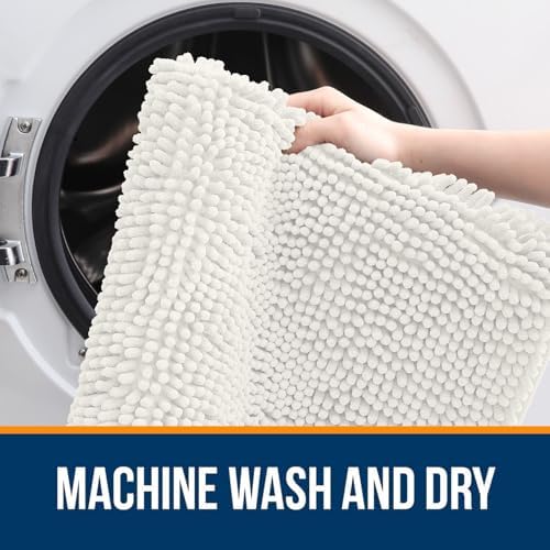 OLANLY Large Bathroom Rugs 40x32, Extra Soft Absorbent Chenille Bath Rugs - Image 5