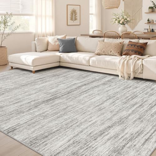 Nakagishi Boho 6x9 Area Rug Living Room Rugs Machine Washable Grey by NakagishiAreaRug
